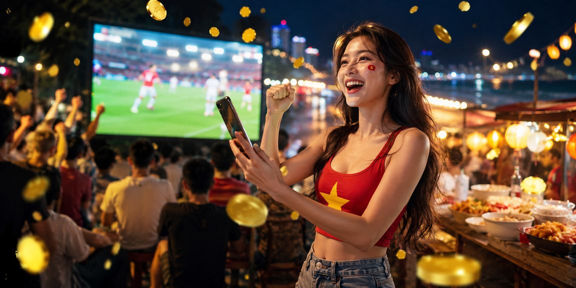Chợ đêm Quy Nhơn gợi ý người dùng xem ưu đãi bóng đá trên di động