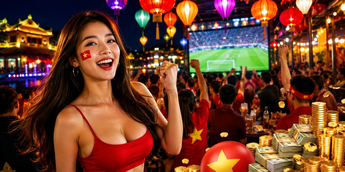Khung cảnh Việt Nam gắn với nhu cầu xem bóng đá và giải trí trực tuyến